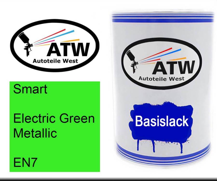 Smart, Electric Green Metallic, EN7: 500ml Lackdose, von ATW Autoteile West.